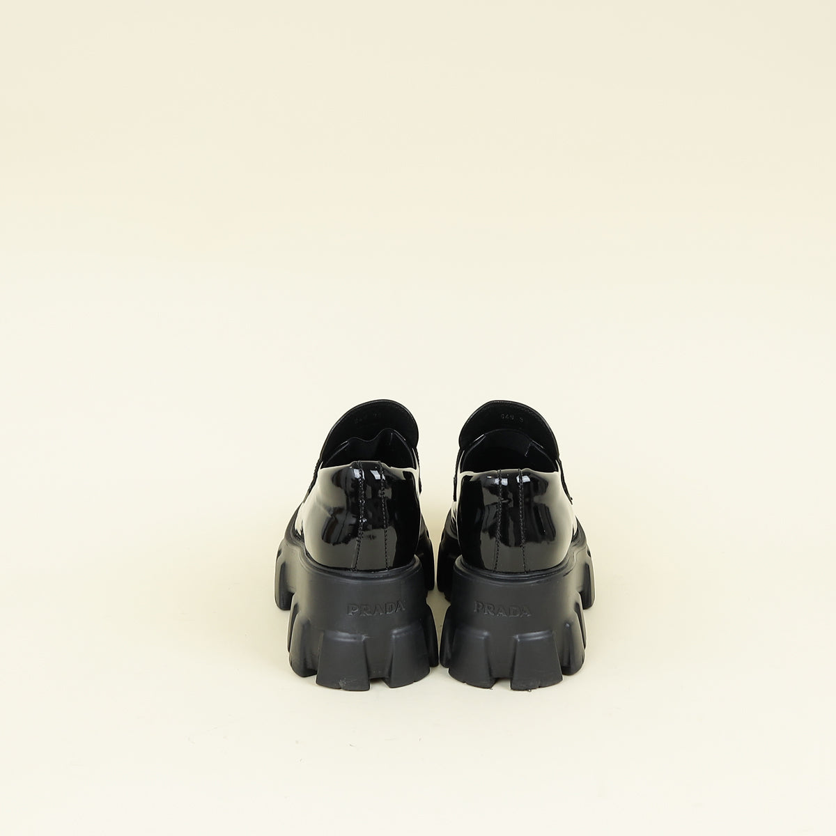 Prada Black Monolith Loafer 38