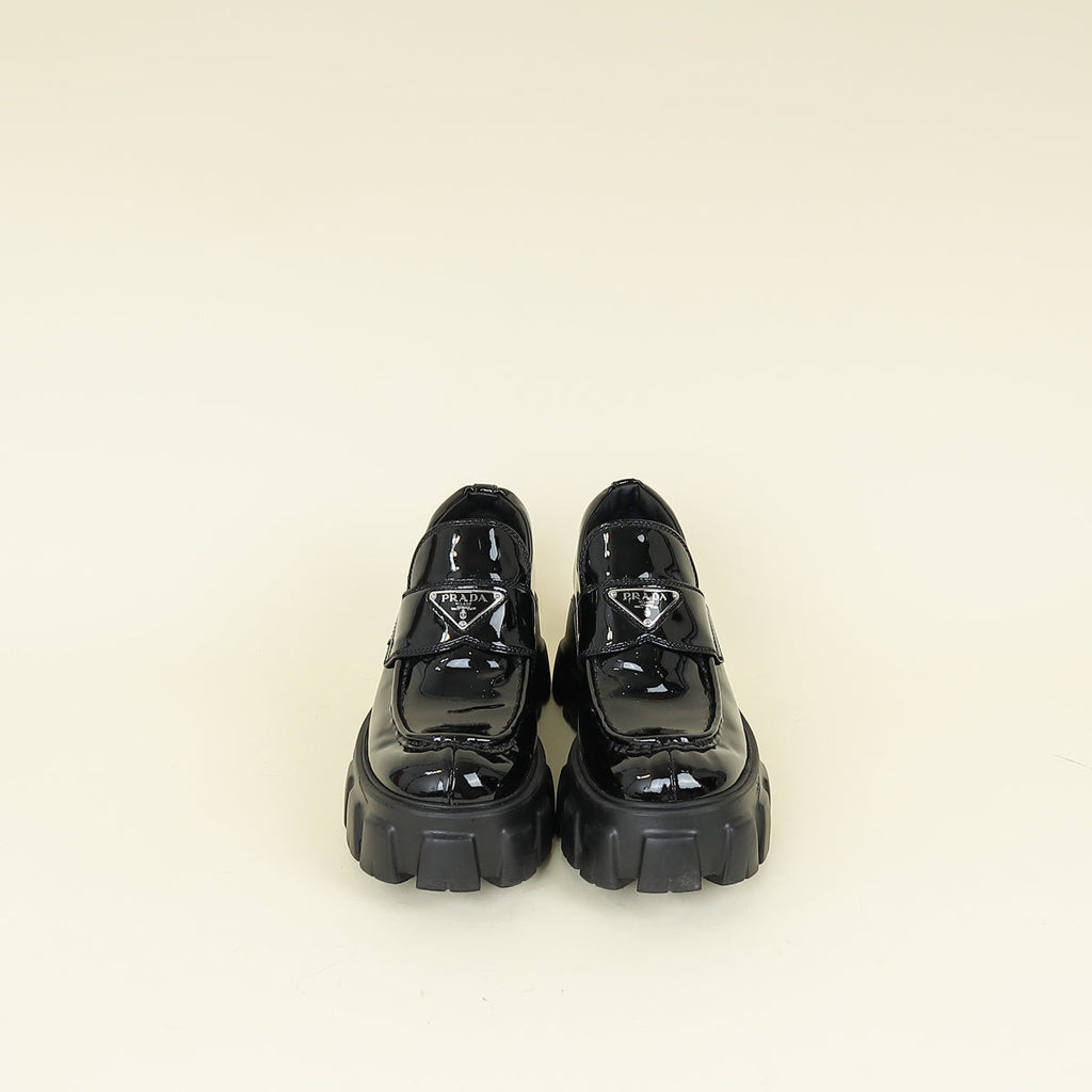 Prada Black Monolith Loafer 38
