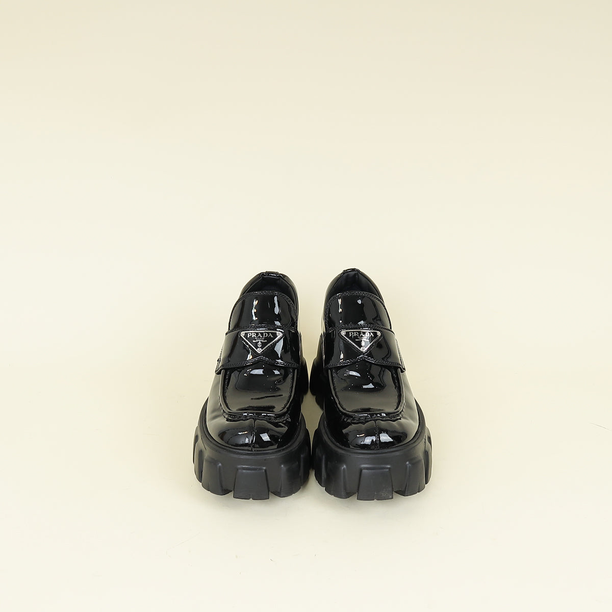 Prada Black Monolith Loafer 38
