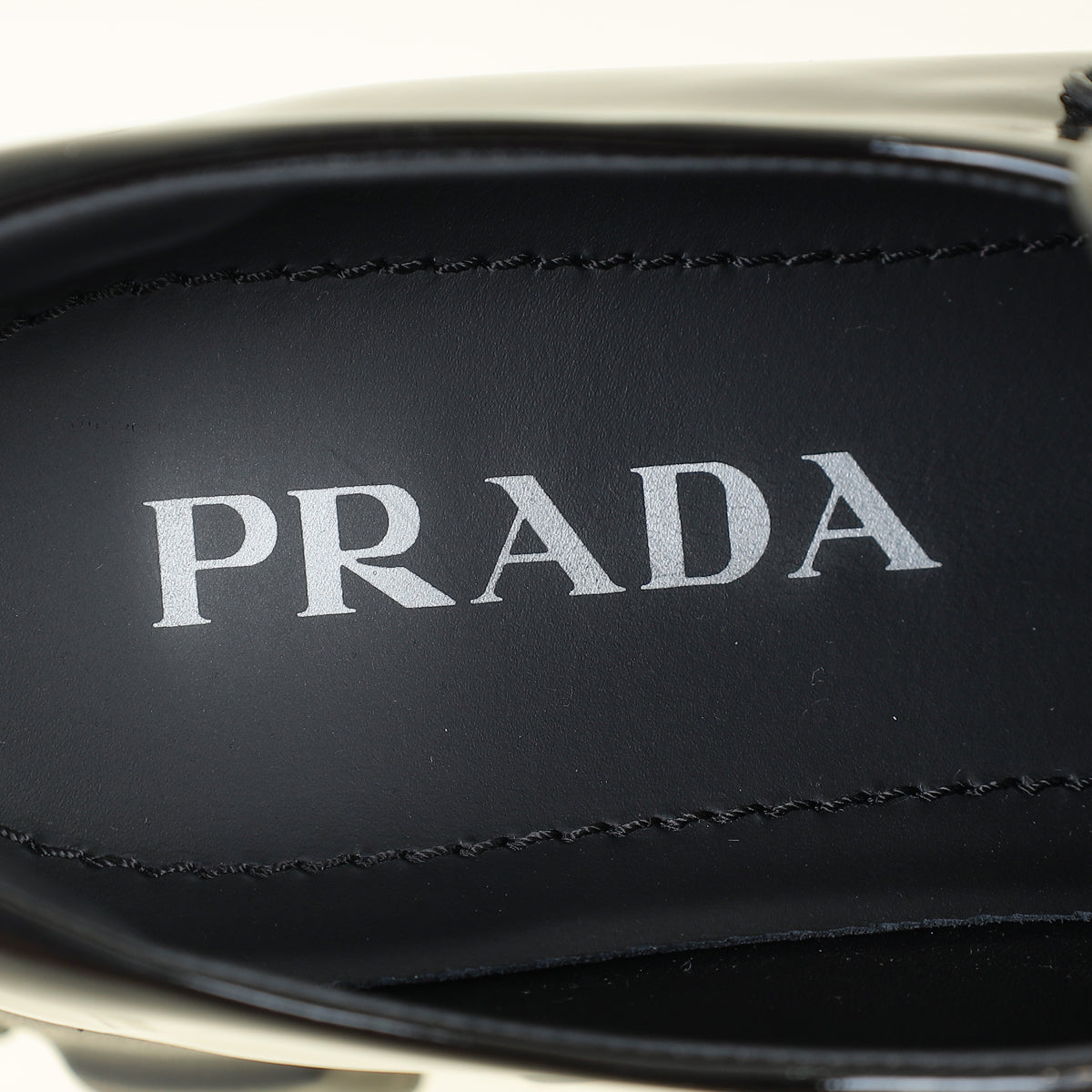 Prada Black Monolith Loafer 38