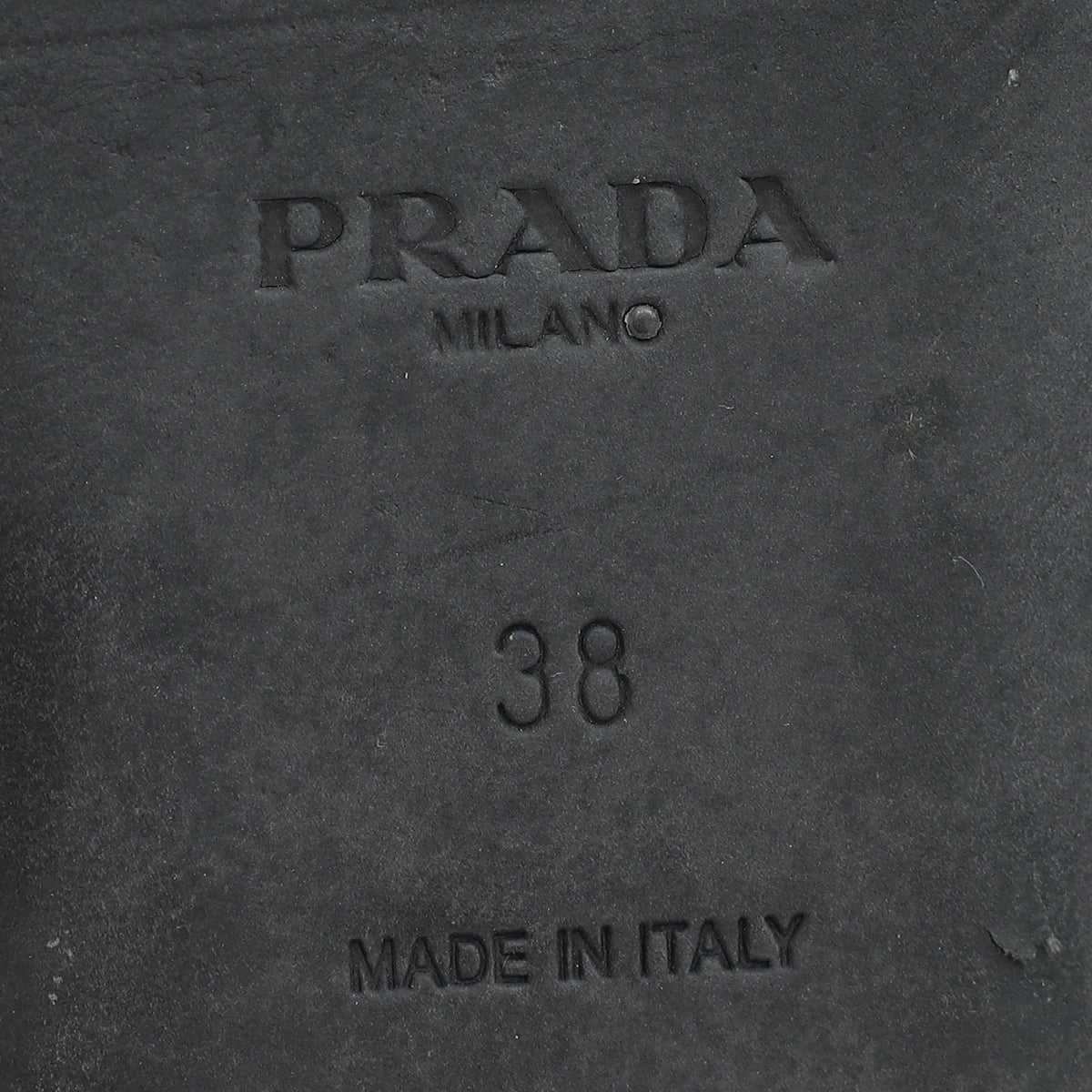 Prada Bicolor Symbole Slide Sandals 38