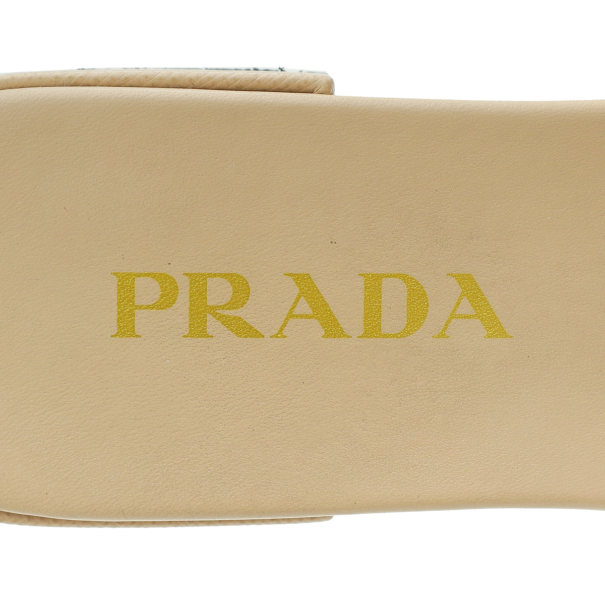 Prada Bicolor Symbole Slide Sandals 38