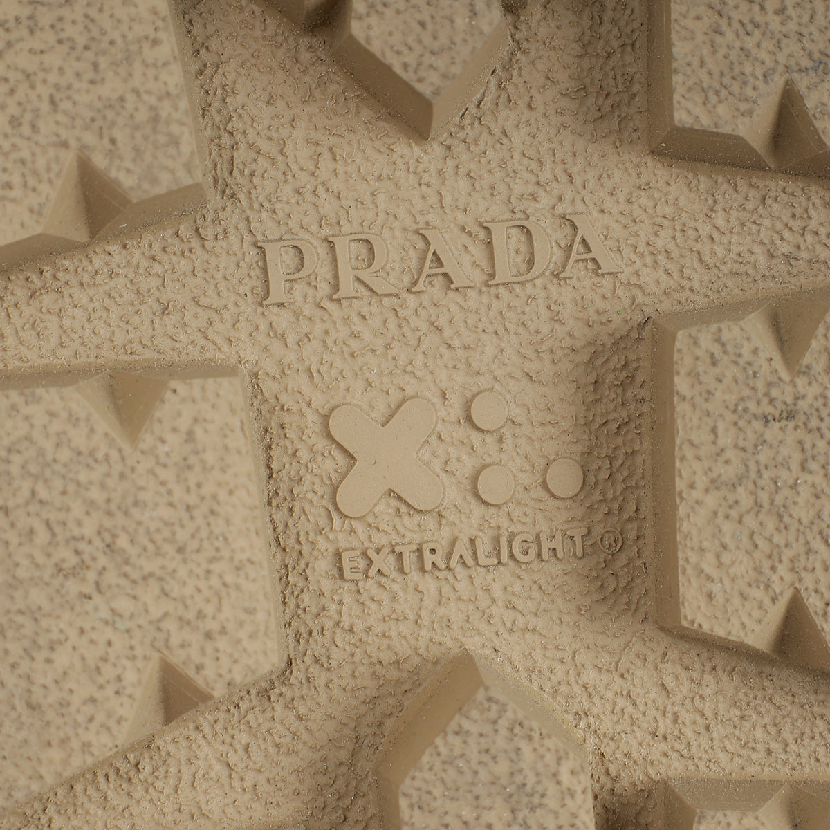 Prada Beige Logo Strap Chunky Sandal 41
