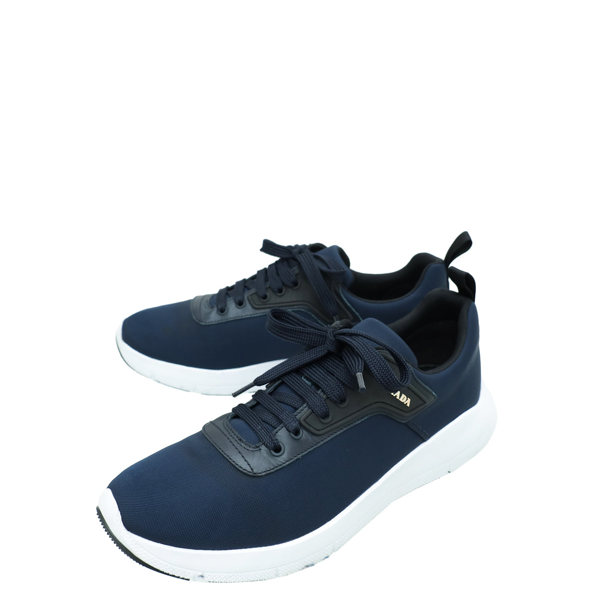 Prada Tricolor Fabric Lace Up Sneaker 8.5