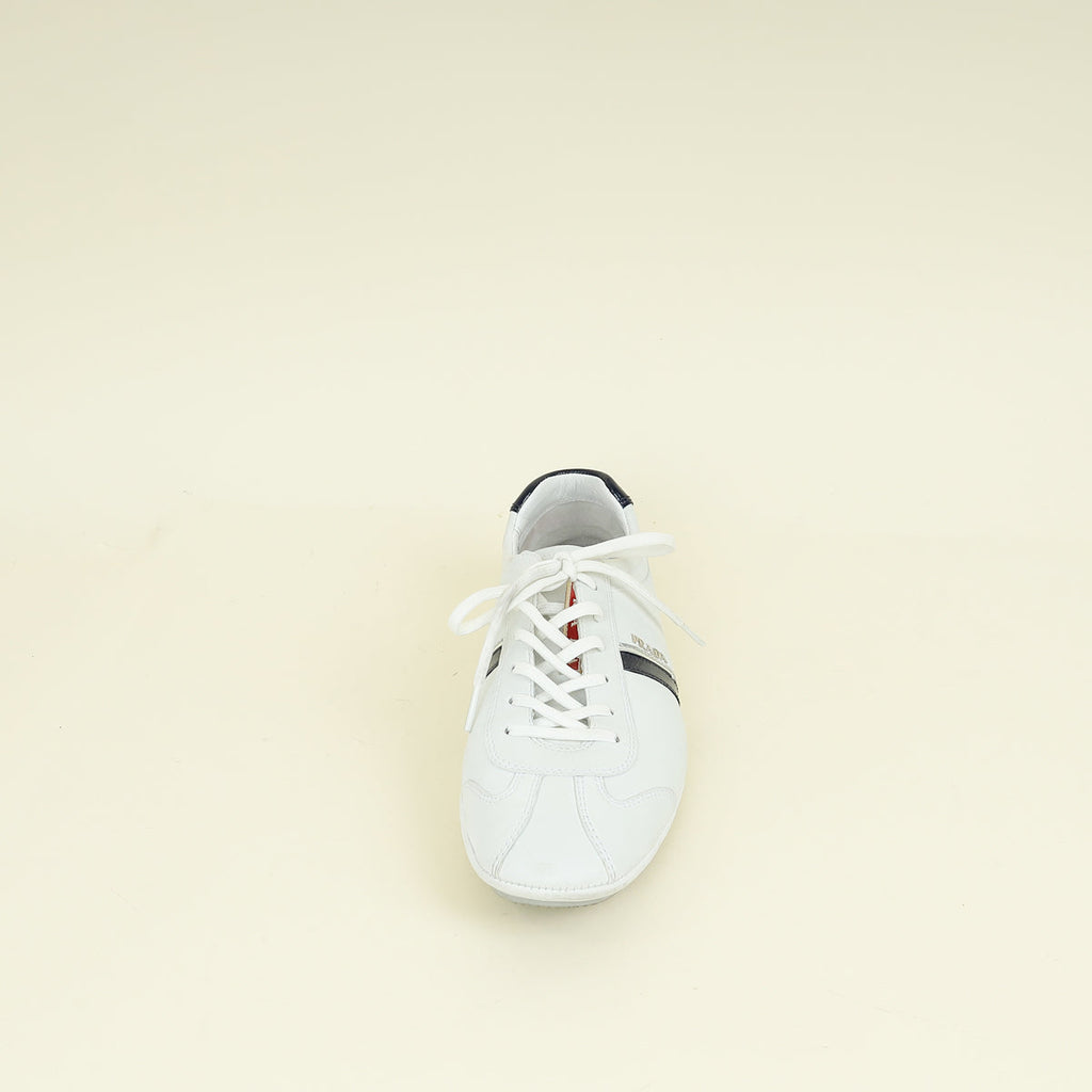 Prada White Low Top Sneakers 9.5