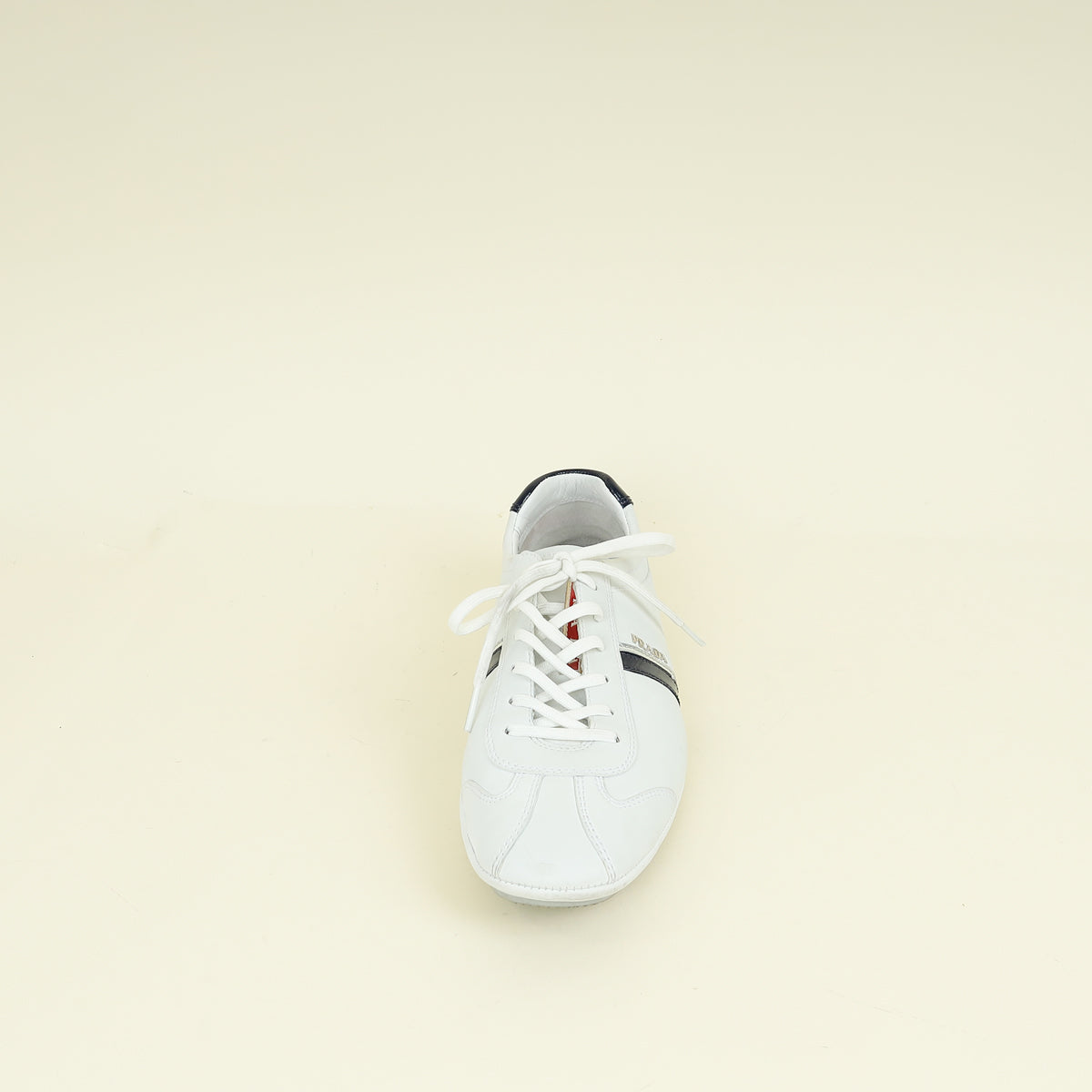 Prada White Low Top Sneakers 9.5