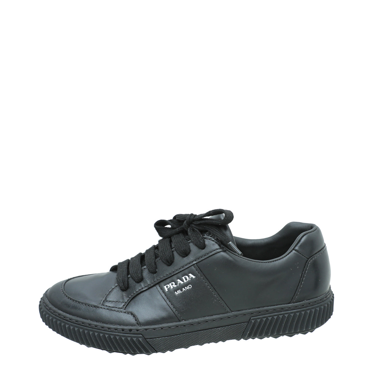 Prada Black Lace Up Sneakers 6