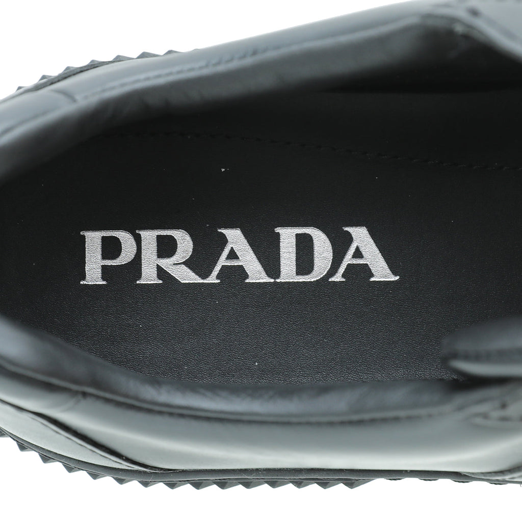 Prada Black Lace Up Sneakers 6