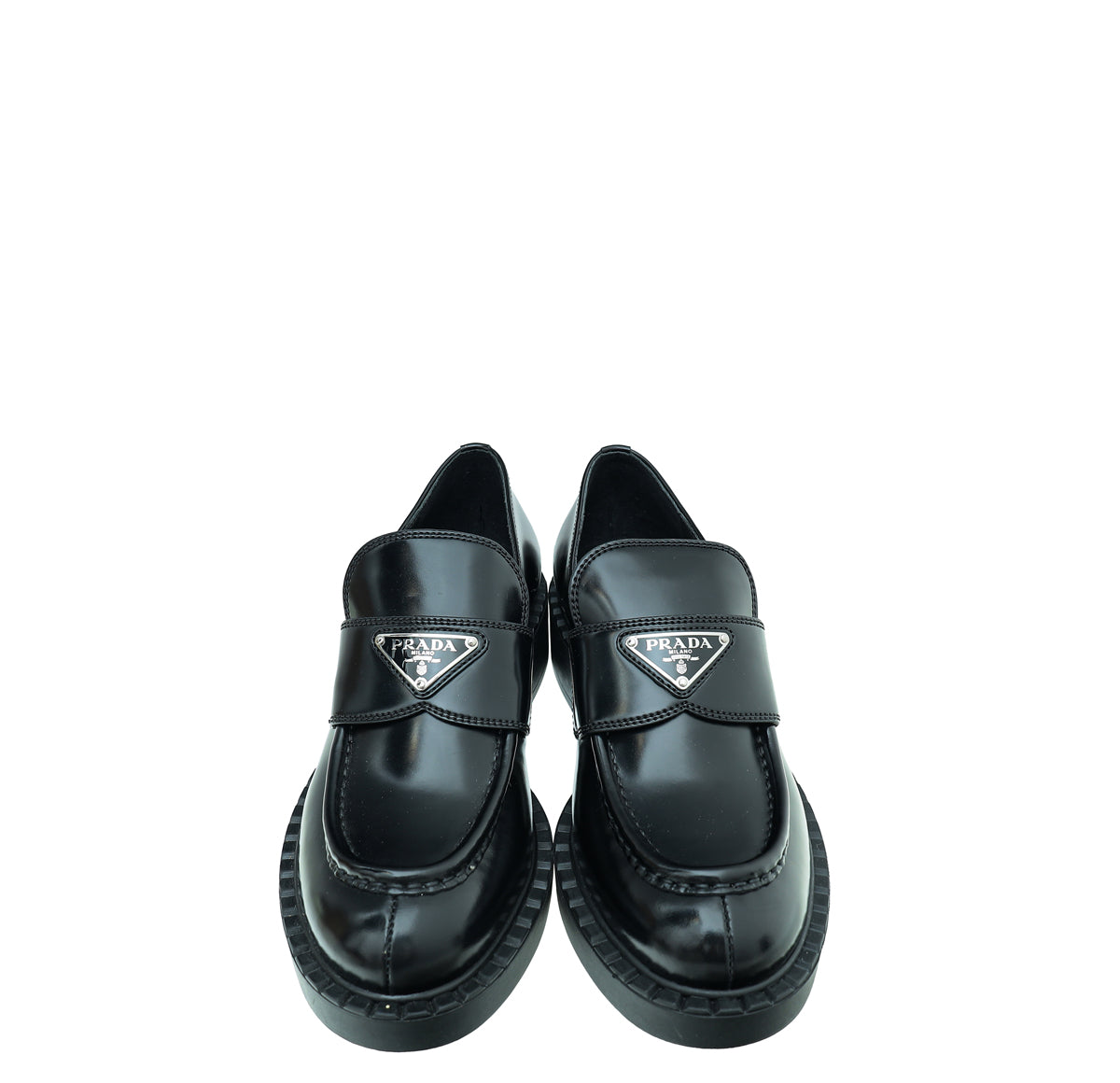 Prada Chocolate Brushed Loafers 36.5