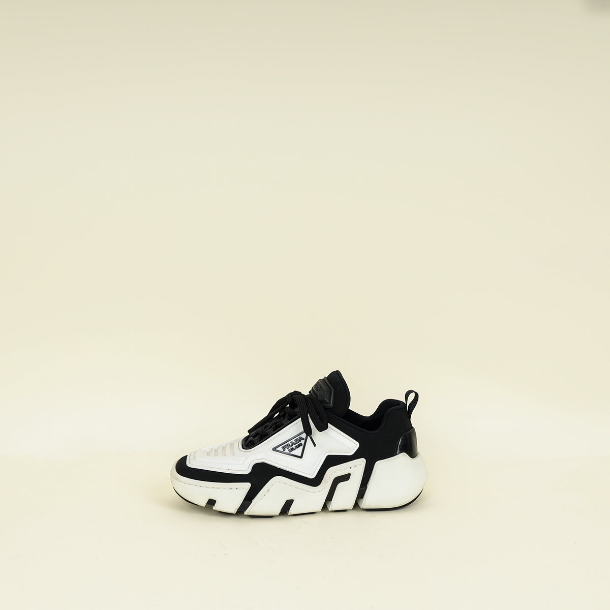 Prada Bicolor Techno Stretch Sneakers 36