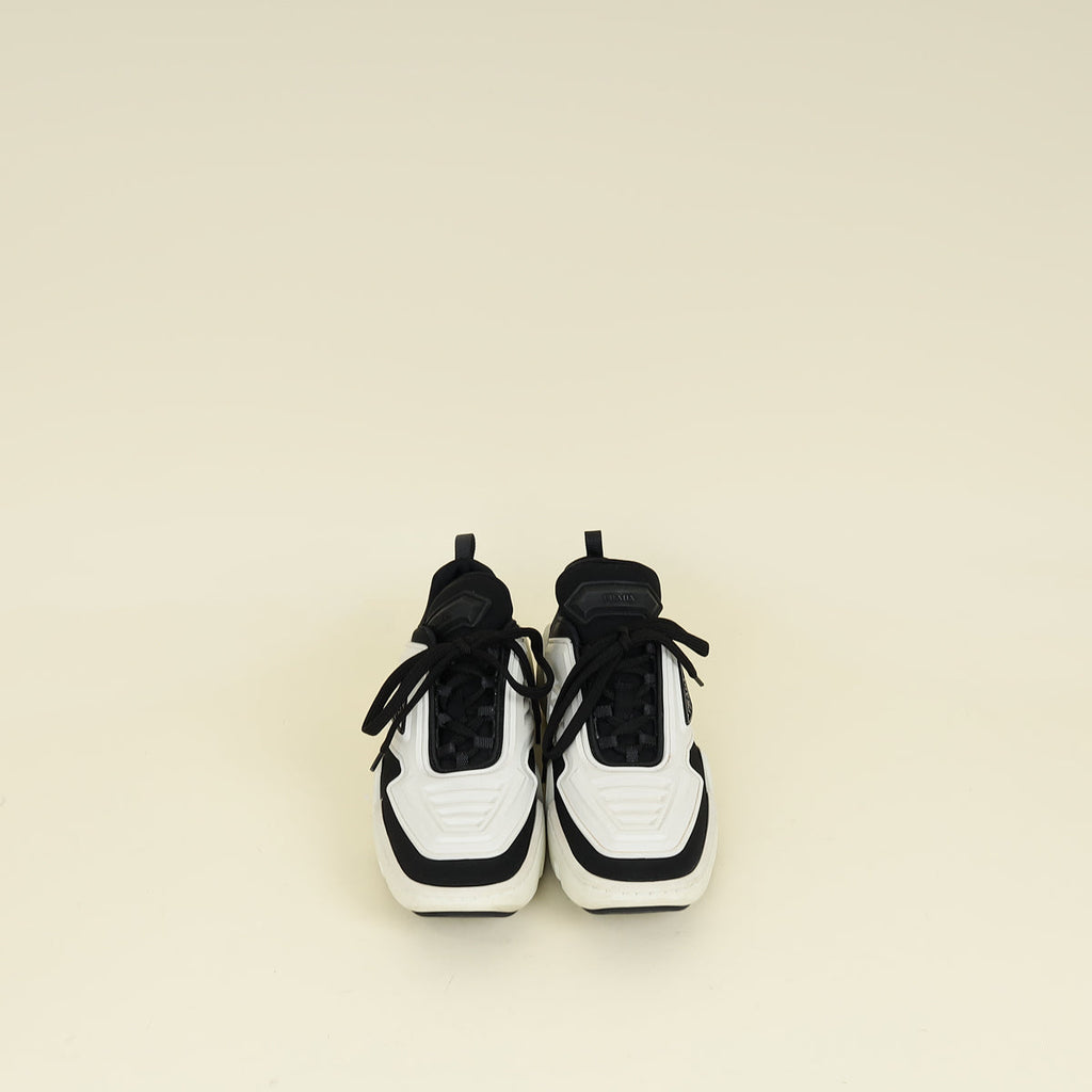 Prada Bicolor Techno Stretch Sneakers 36