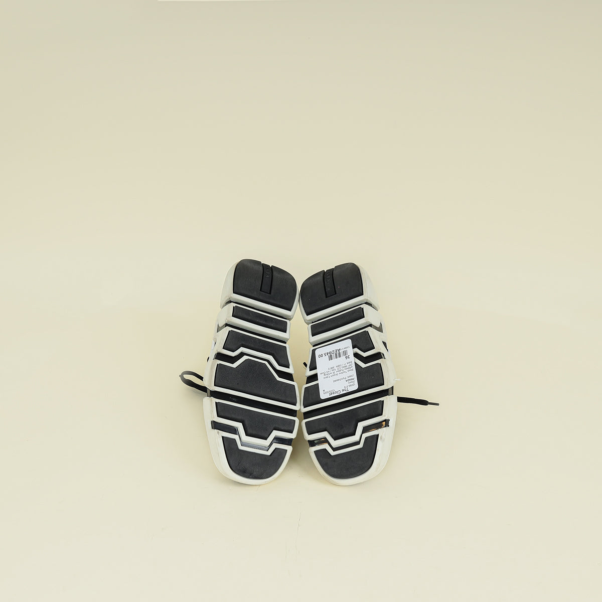 Prada Bicolor Techno Stretch Sneakers 36