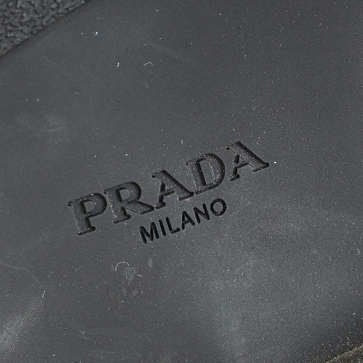 Prada Black Brushed Mules 37.5