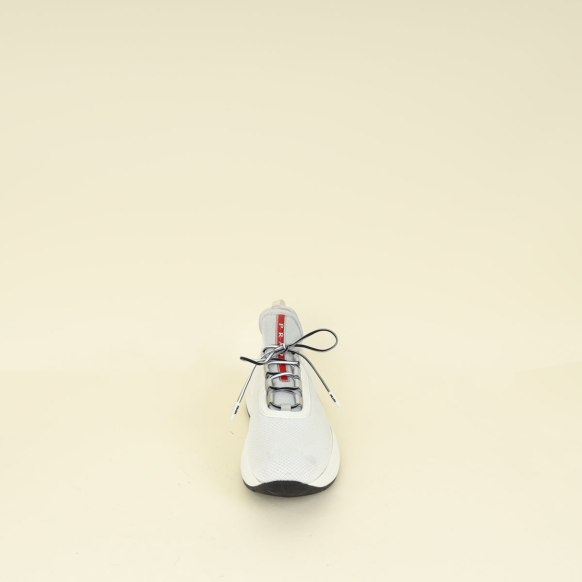 Prada Bicolor Slip On Lace Sneakers 37