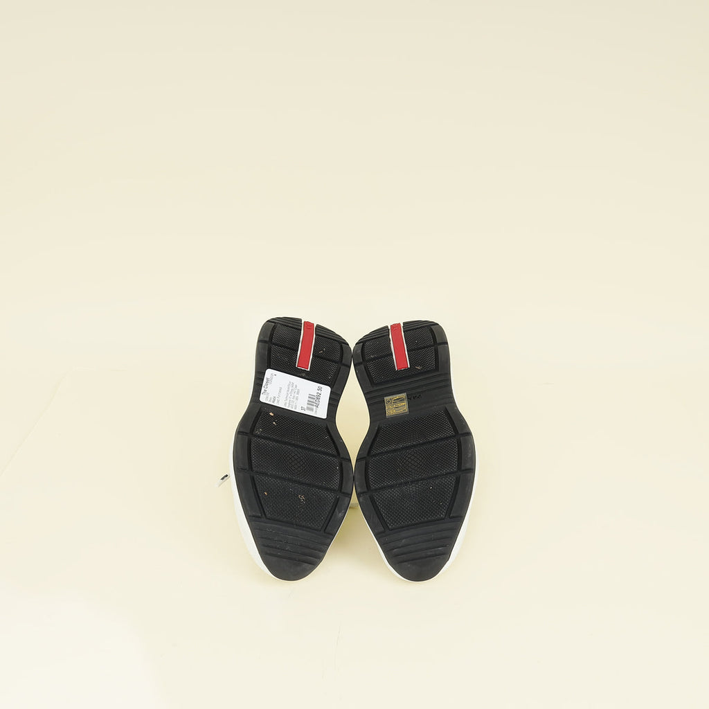 Prada Bicolor Slip On Lace Sneakers 37