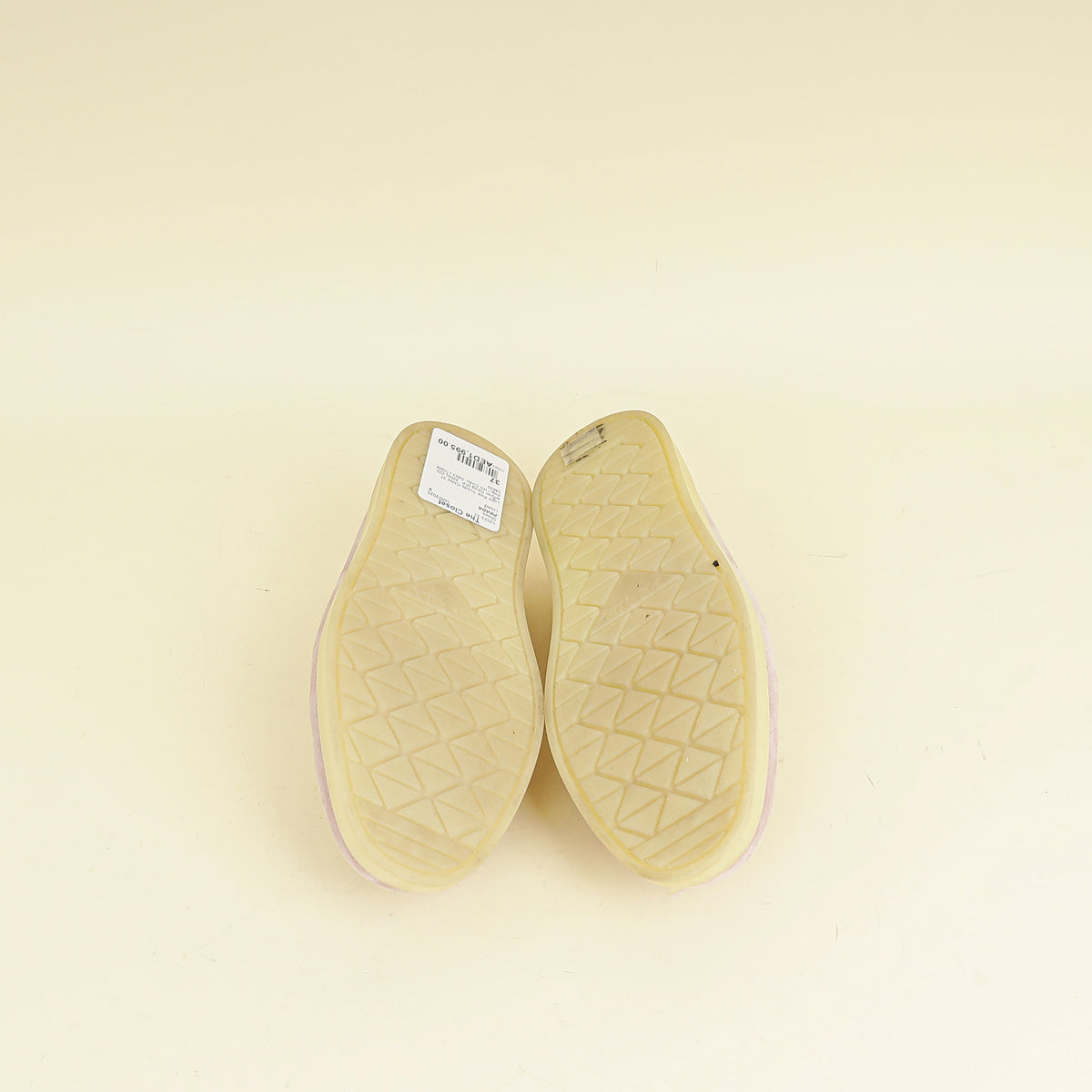 Prada Light Pink Triangle Logo Loafers 37