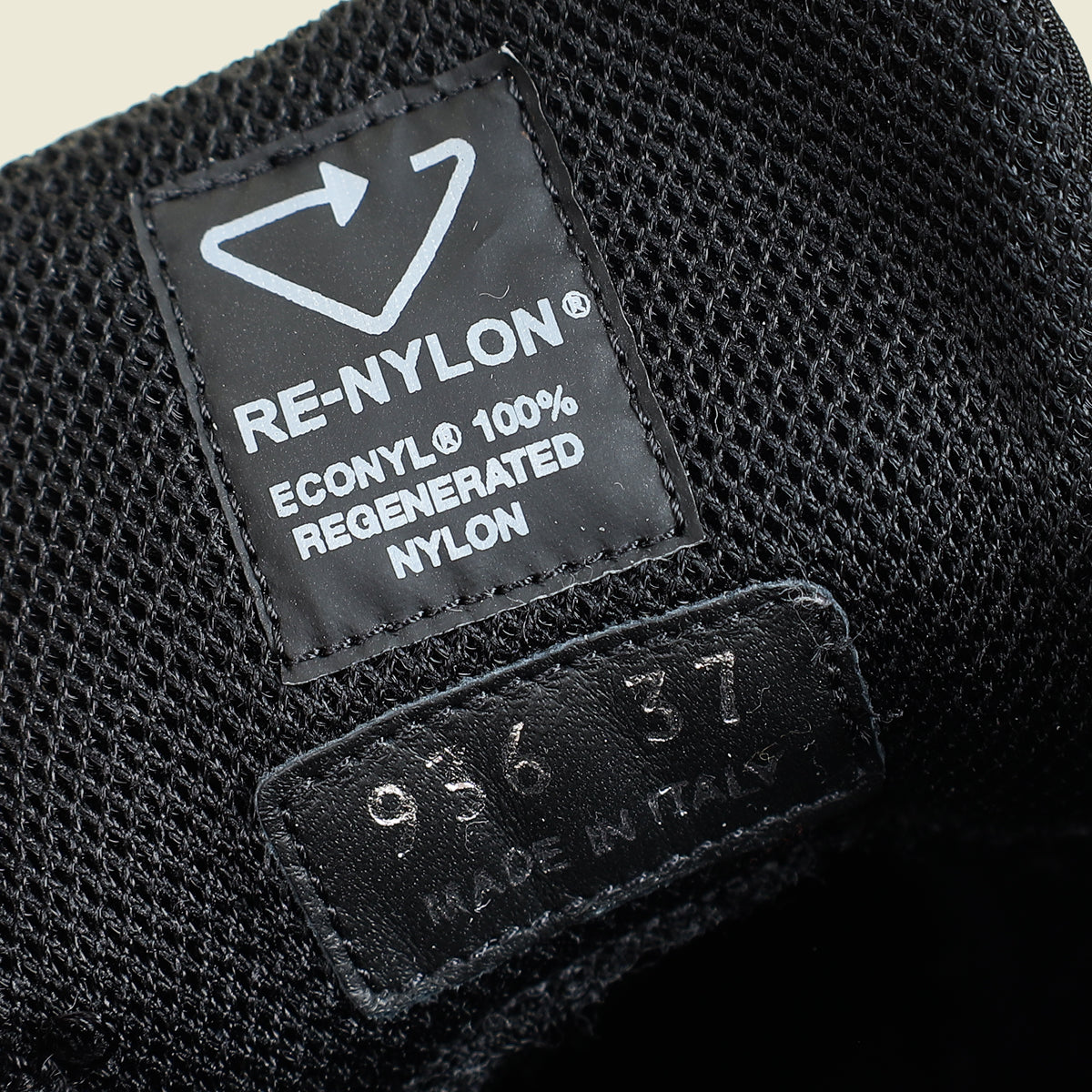 Prada Black Logo Re-Nylon Sneaker 37
