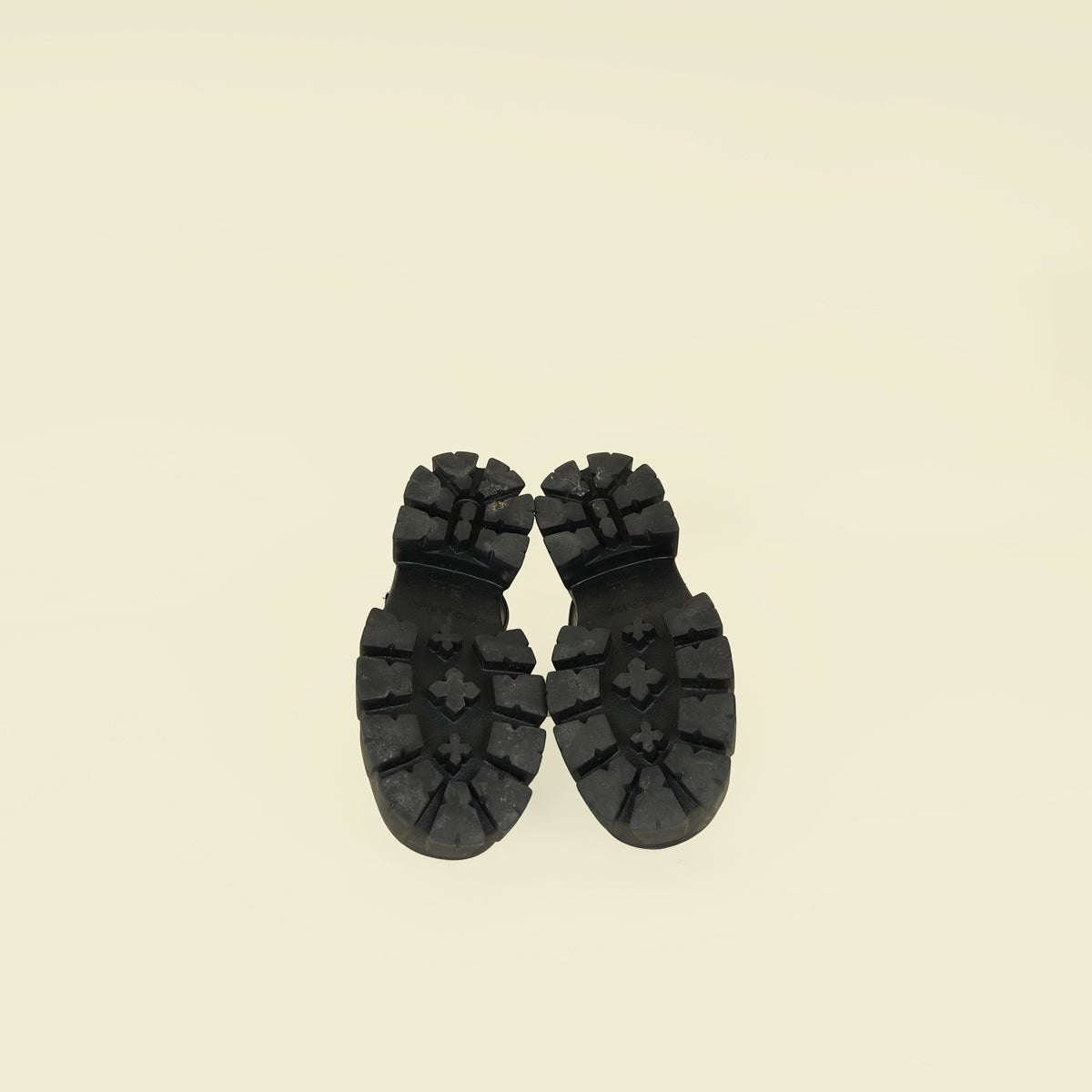 Prada Black Monolith Sandal 38.5