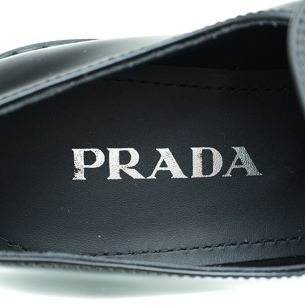 Prada Chocolate Brushed Loafers 38.5