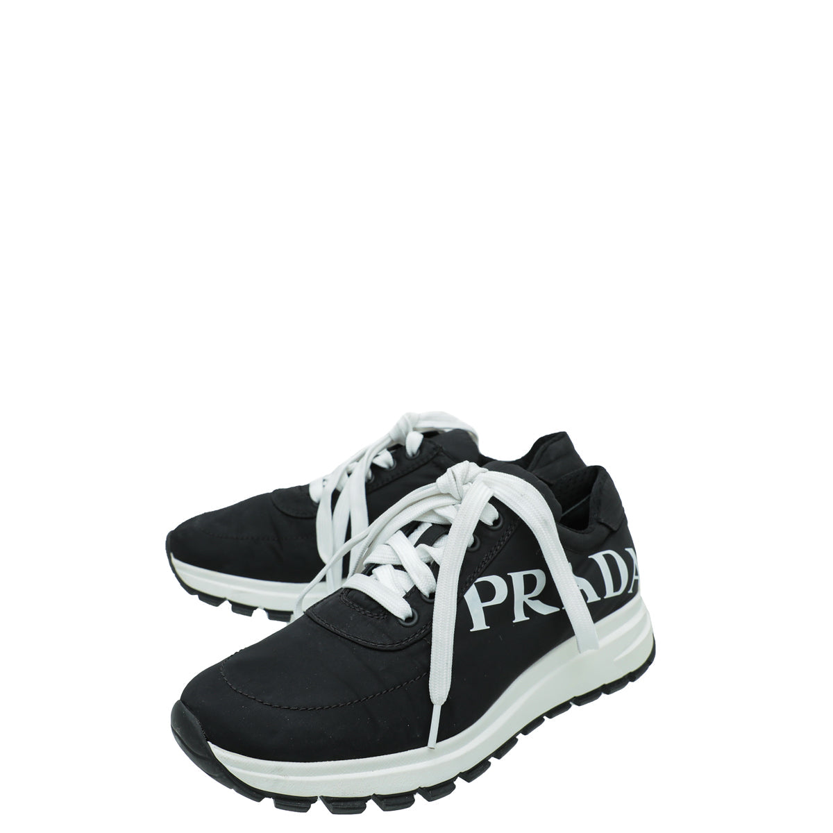 Prada Black Logo Re-Nylon Sneaker 38