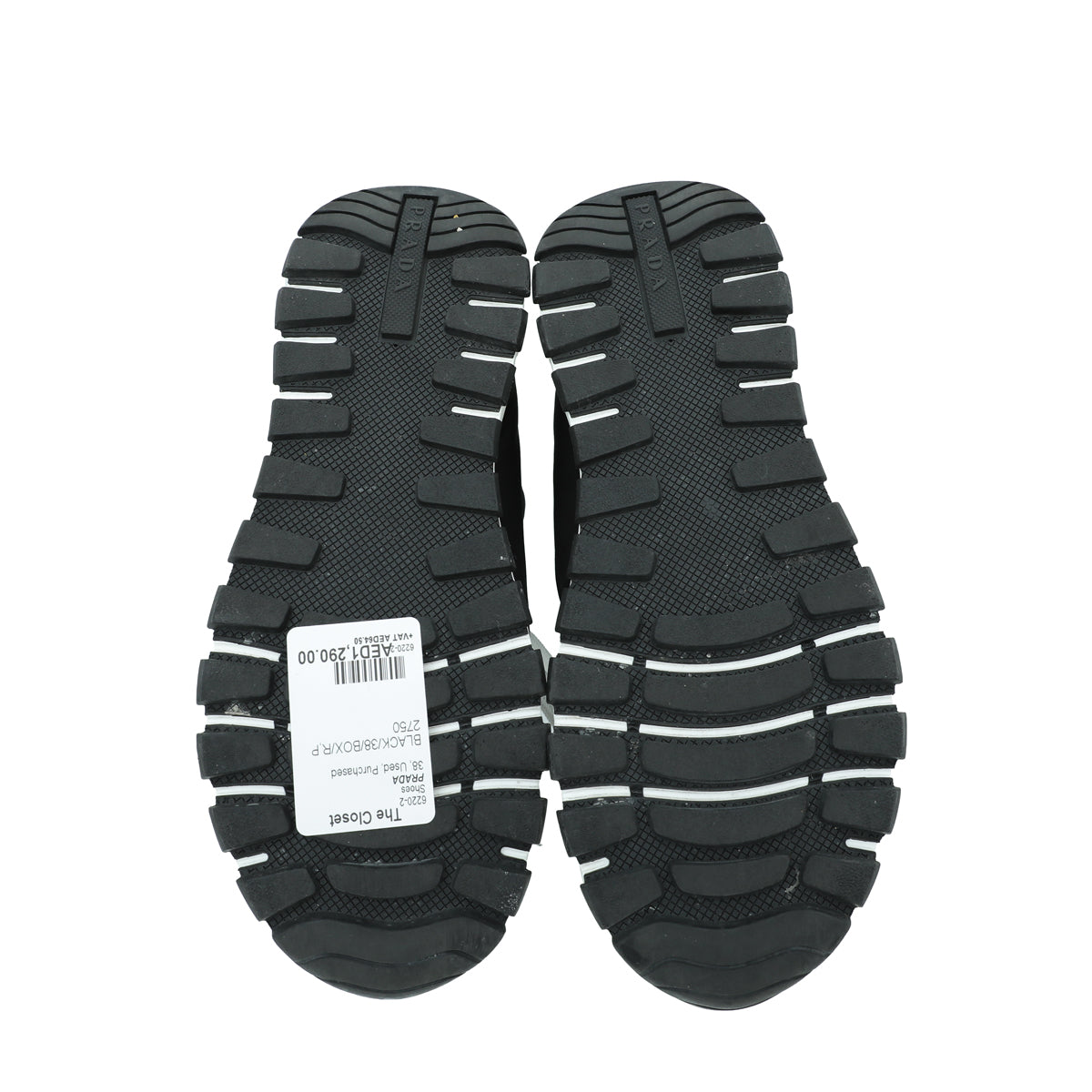 Prada Black Logo Re-Nylon Sneaker 38