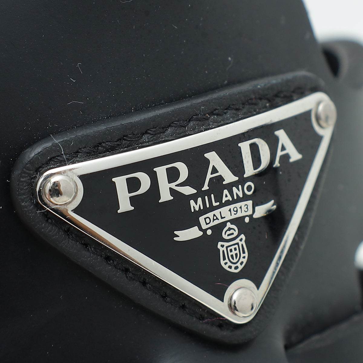 Prada Black Foam Rubber Sandal 38