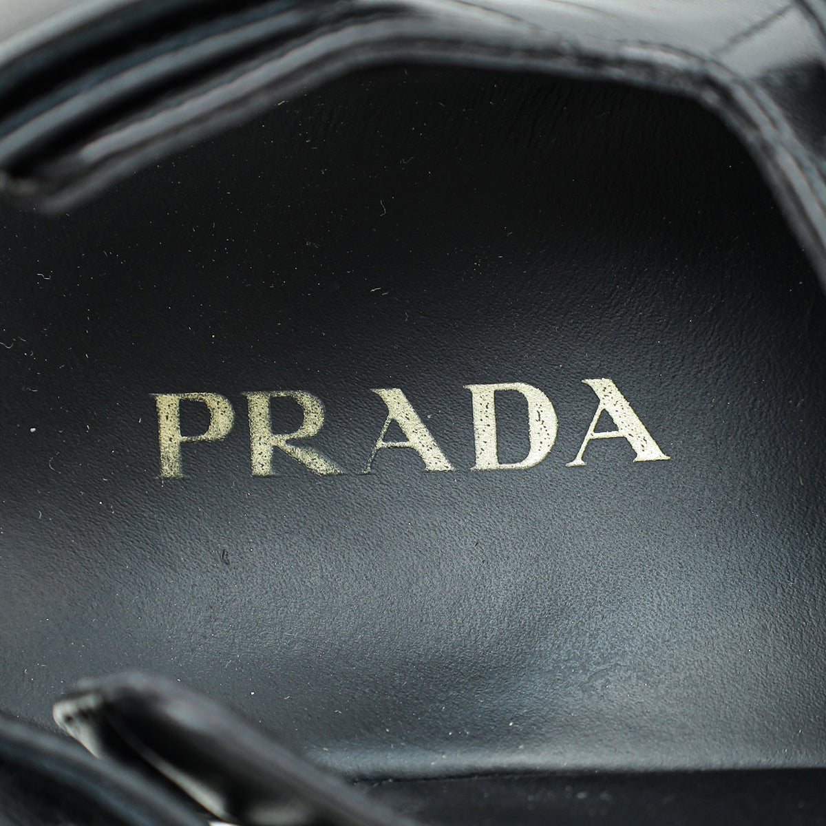 Prada Black Logo Strap Chunky Sandal 38