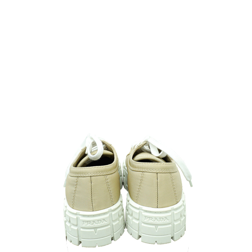 Prada Double Wheel Re-Nylon Gabardine Sneakers 38