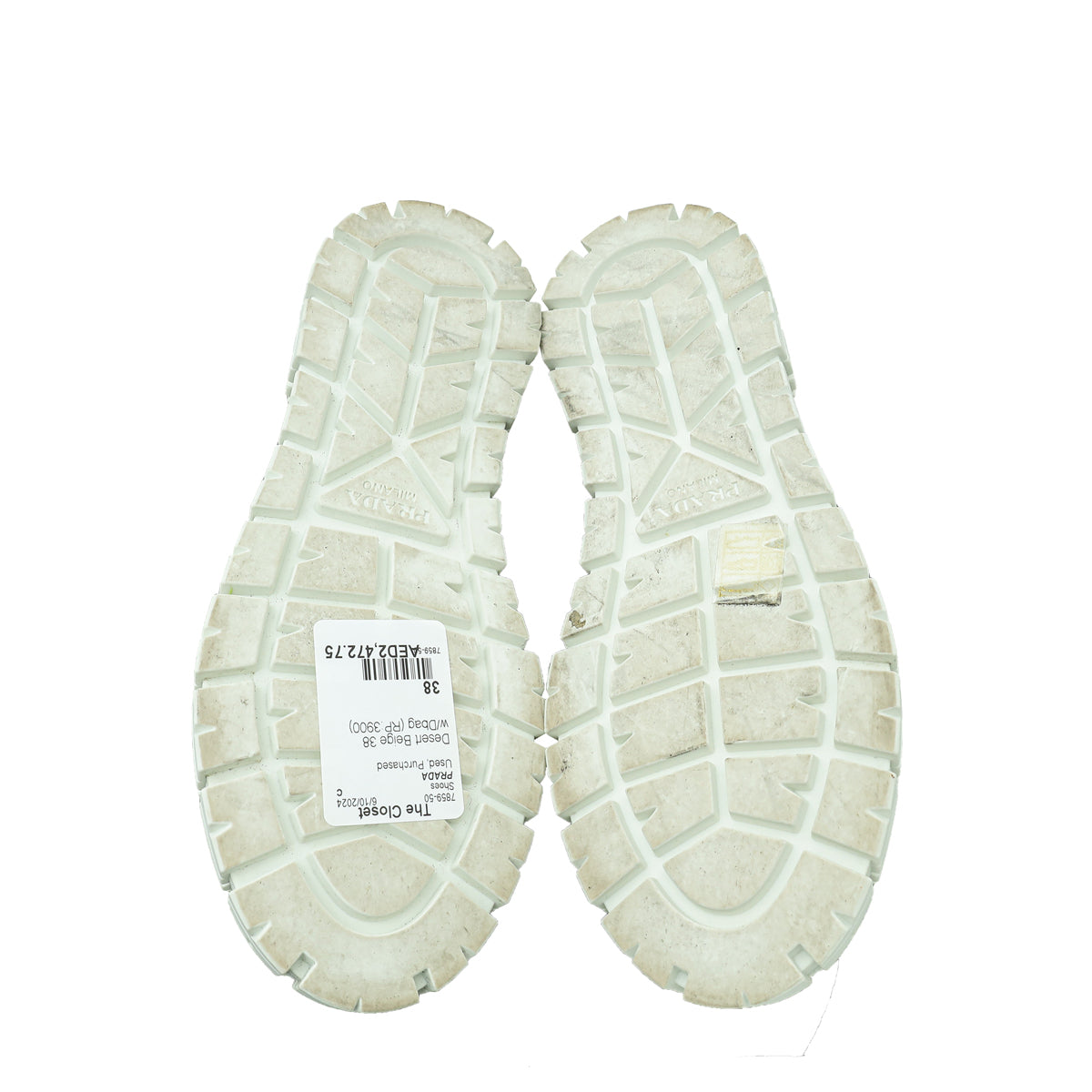 Prada Double Wheel Re-Nylon Gabardine Sneakers 38
