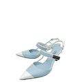 Prada Bicolor Brushed Slingback Heels 38
