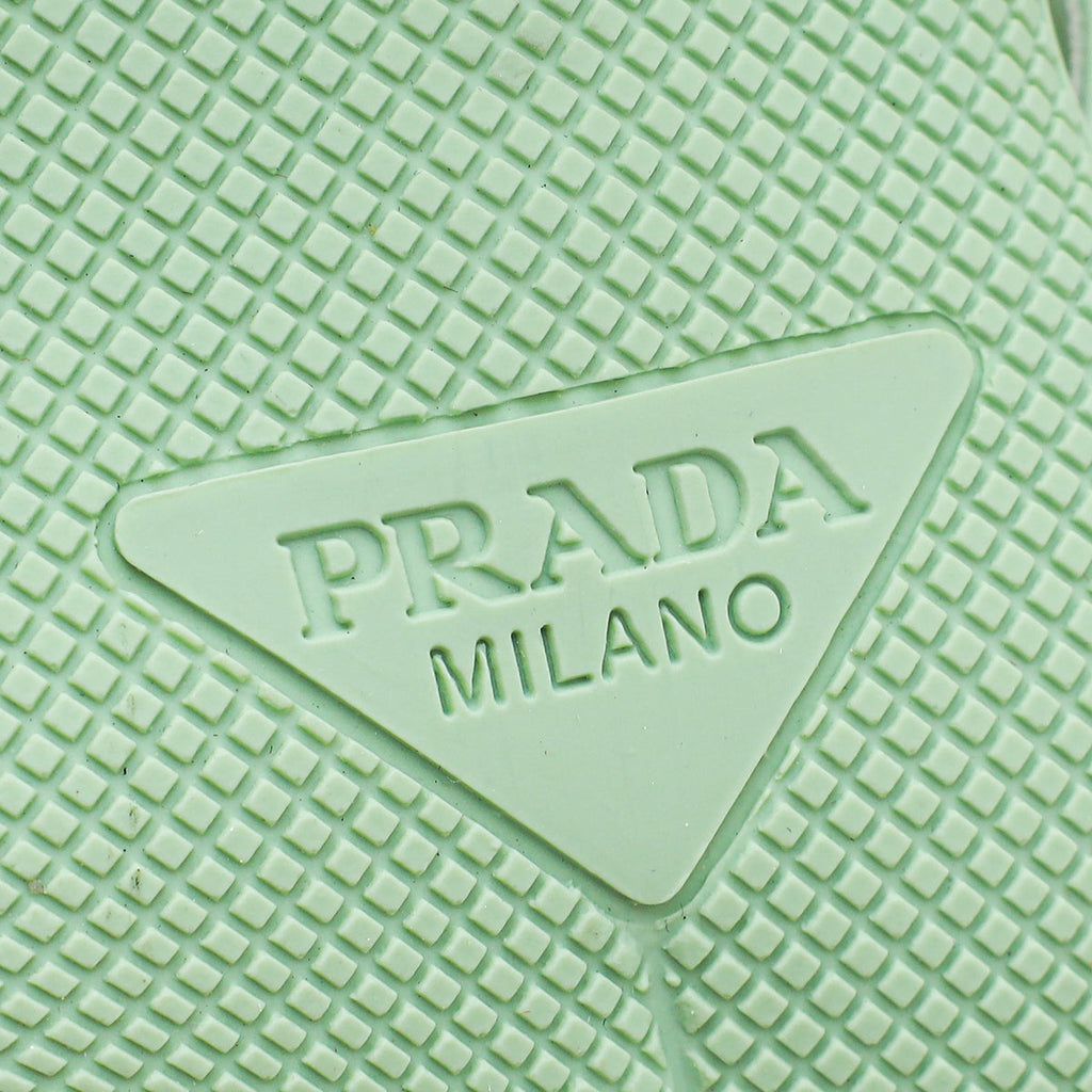 Prada Mint Green Soft Padded Slingback Pumps 38.5