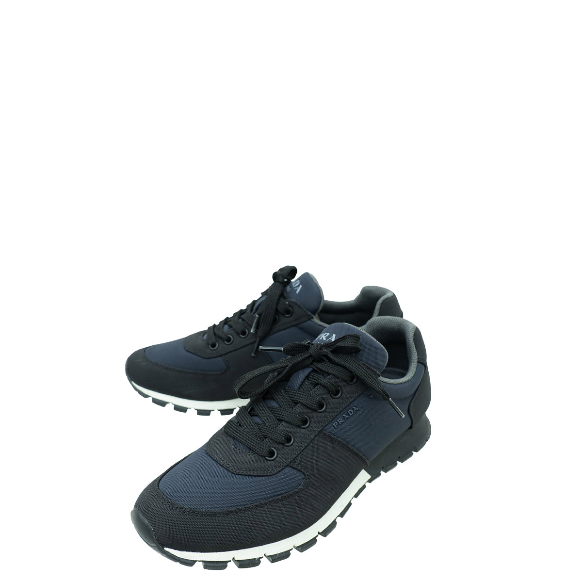Prada Bicolor Re-Nylon Logo Sneaker 41