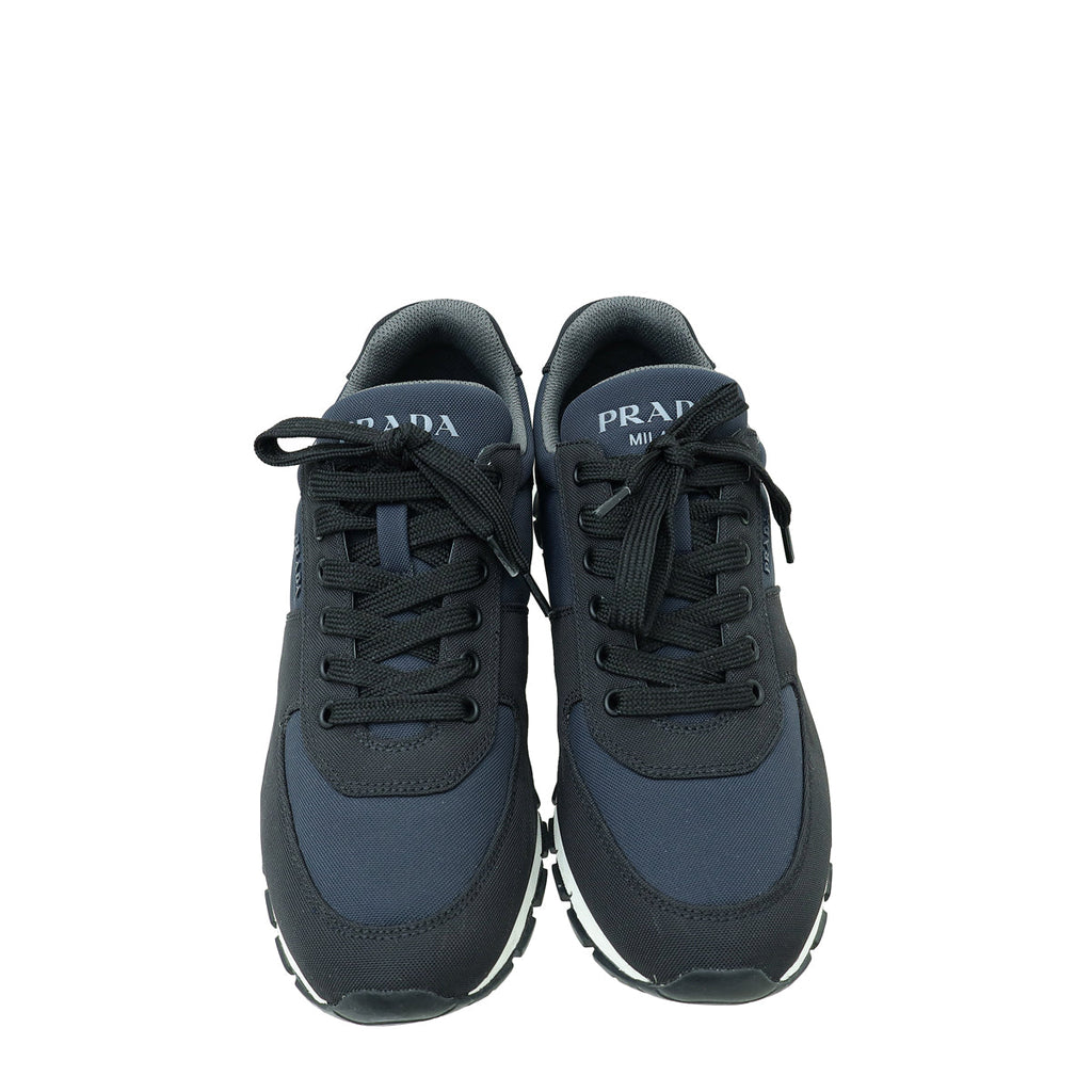 Prada Bicolor Re-Nylon Logo Sneaker 41