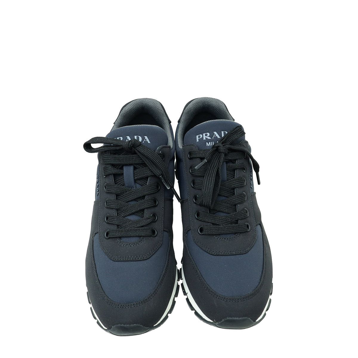 Prada Bicolor Re-Nylon Logo Sneaker 41