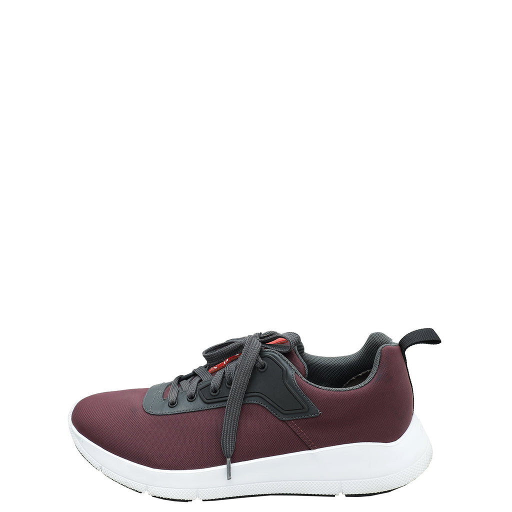 Prada Bicolor Nylon Tech Sneakers 8.5