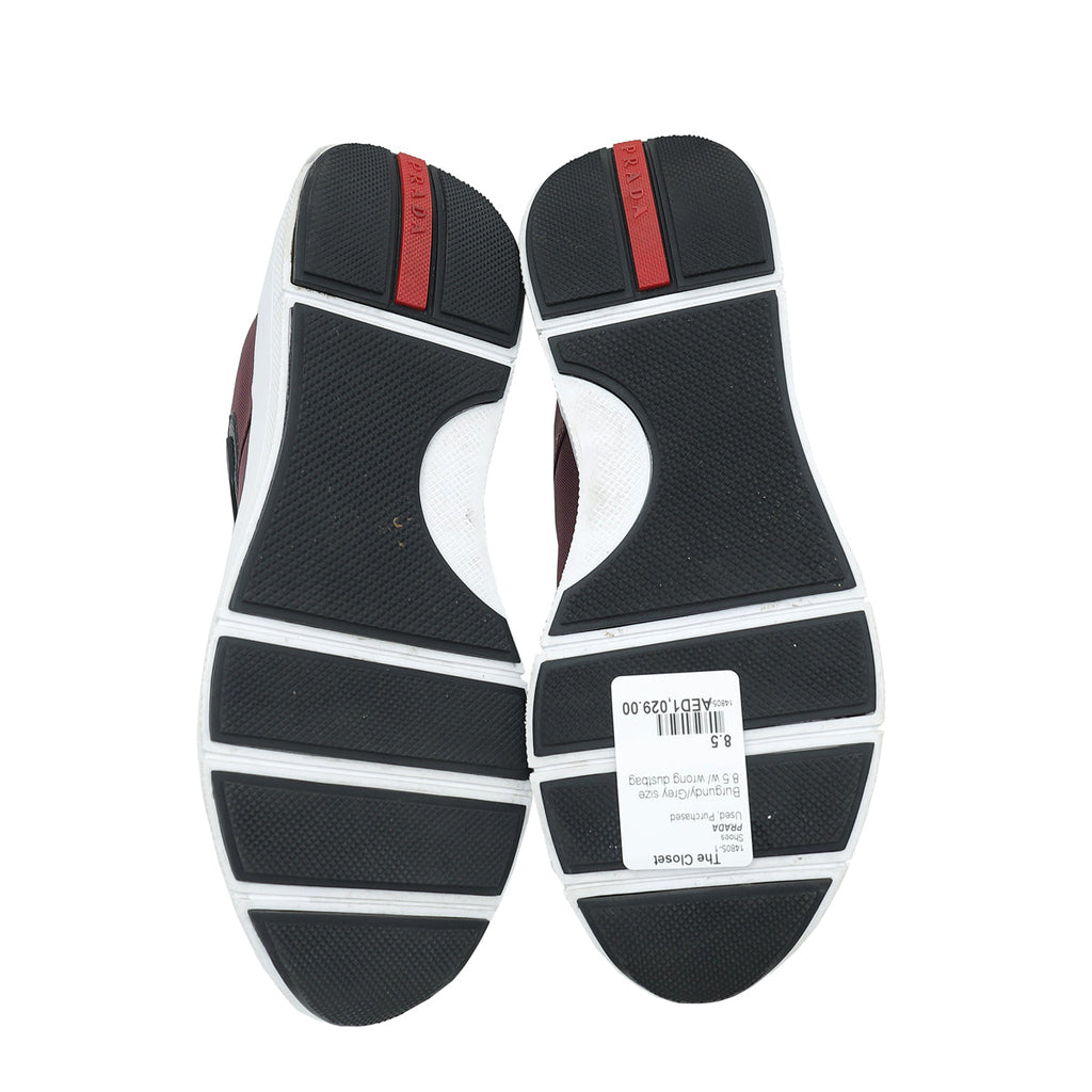 Prada Bicolor Nylon Tech Sneakers 8.5