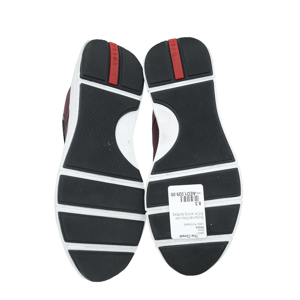 Prada Bicolor Nylon Tech Sneakers 8.5