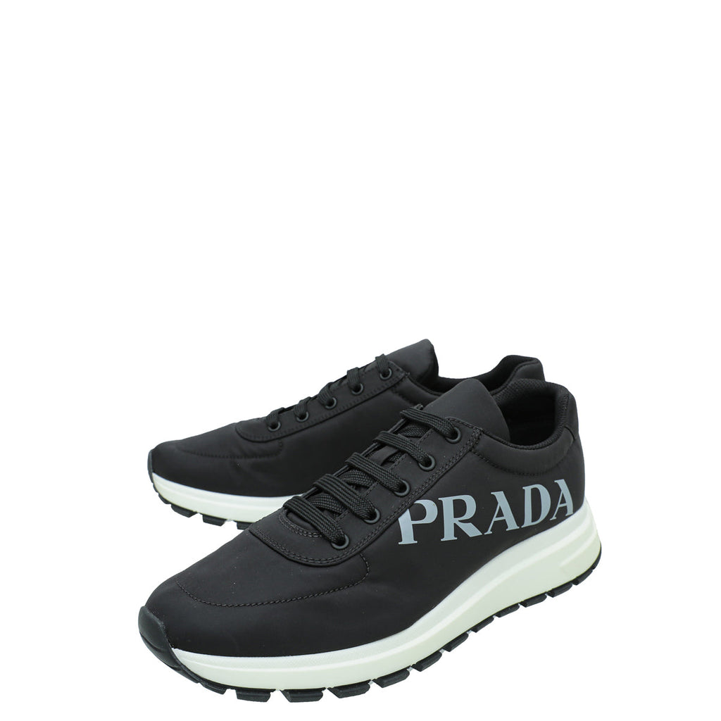 Prada Black Logo Re-Nylon Sneaker 8