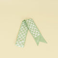 Prada Bicolor Triangle Symbole Print Silk Twill Scarf