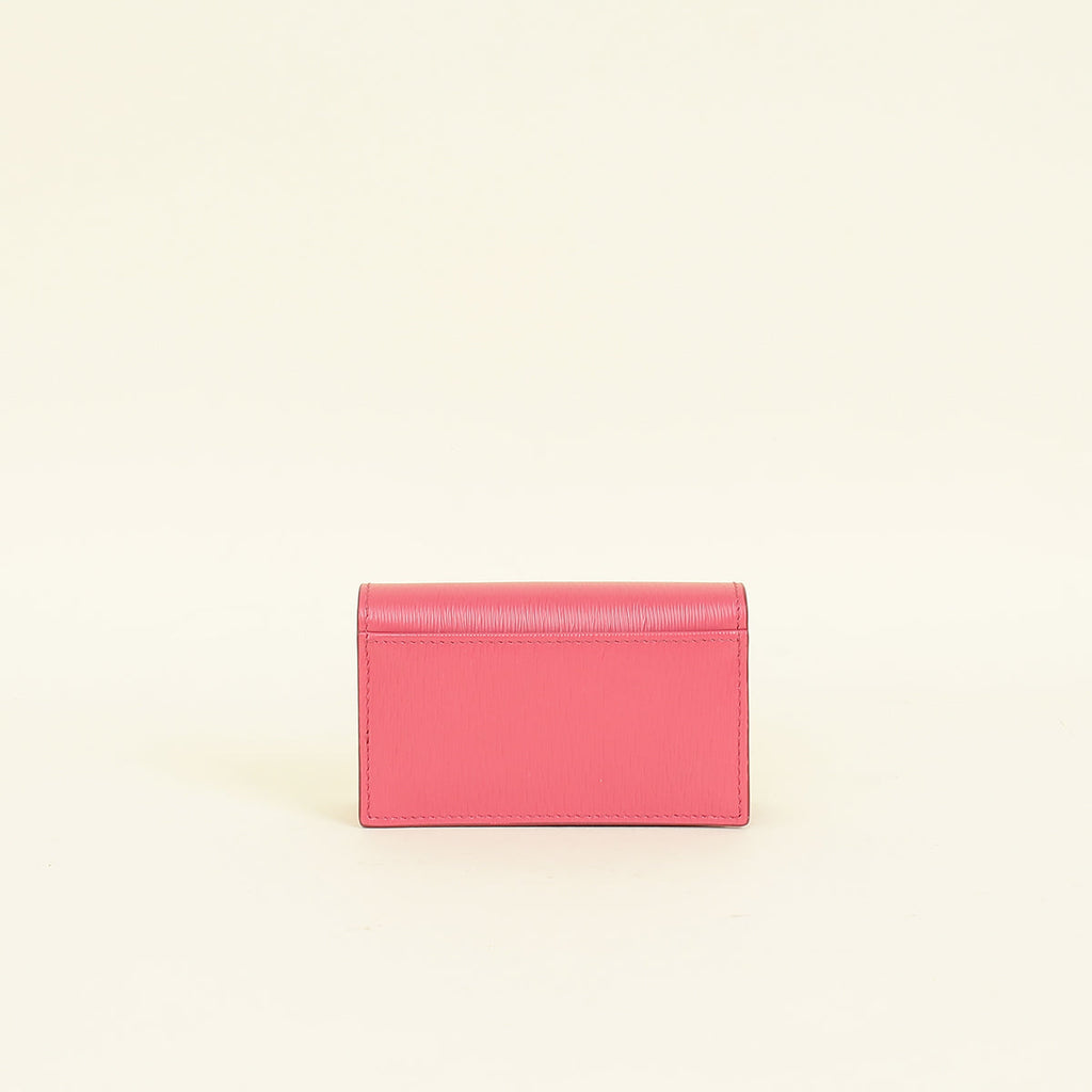 Prada Peonia Vitello Move Flap Card Holder