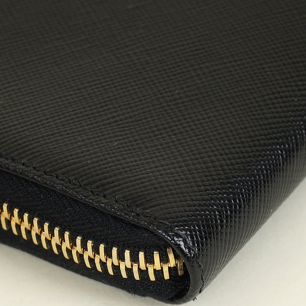 Prada Black Zip Wallet