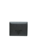 Prada Black Cuir Monochrome Small Wallet