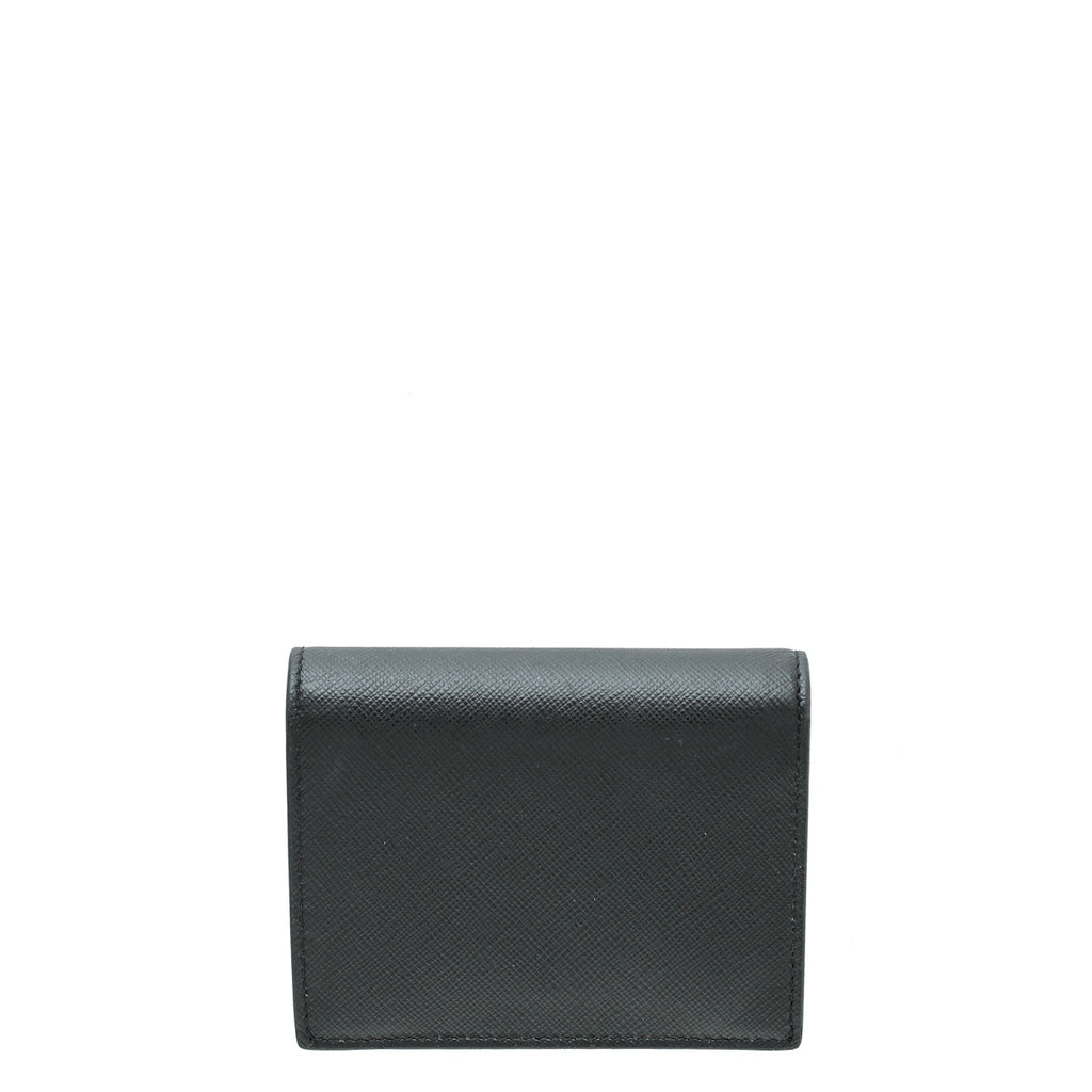 Prada Black Cuir Monochrome Small Wallet
