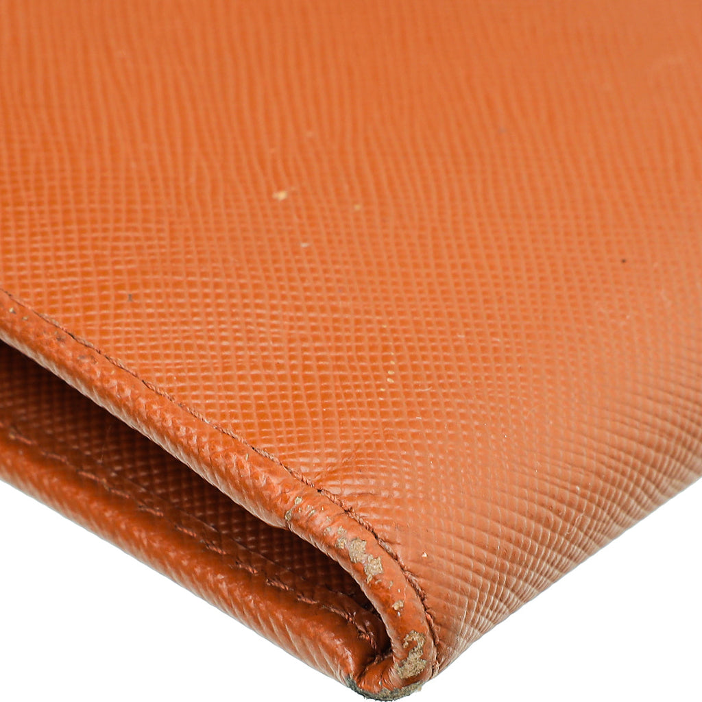 Prada Orange Wallet