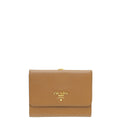 Prada Tan Lux Medium Purse Wallet