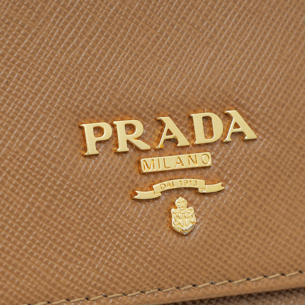 Prada Tan Lux Medium Purse Wallet