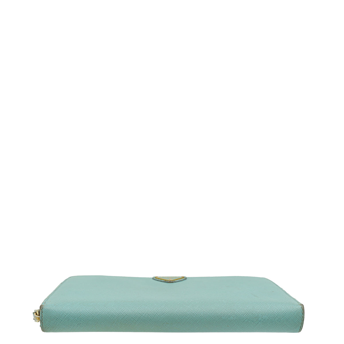Prada Anice Blue Zip Around Organizer Wallet