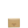 Prada Metallic Pink Bronze Shine Monochrome Small Wallet