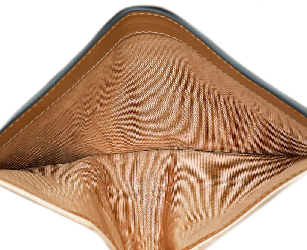 Prada Metallic Pink Bronze Shine Monochrome Small Wallet
