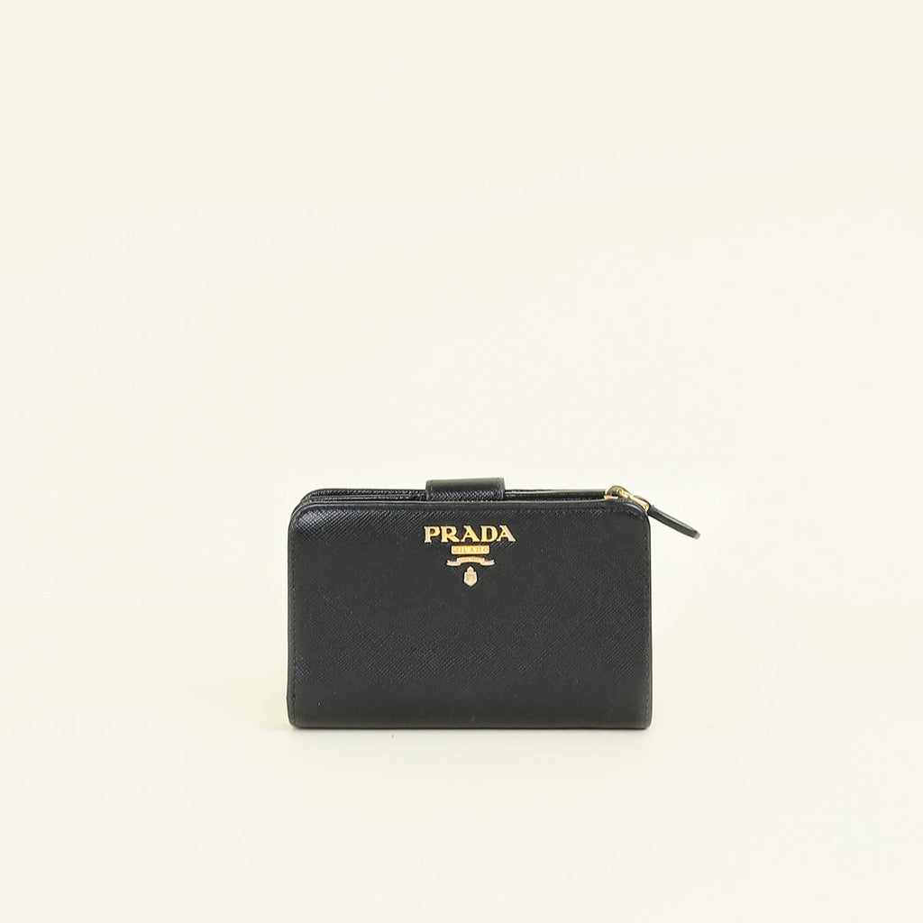 Prada Black French Wallet